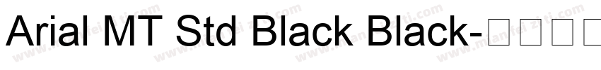 Arial MT Std Black Black字体转换